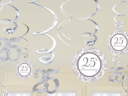 25th Anniversary Swirl Decoration Value Pack For Cheap