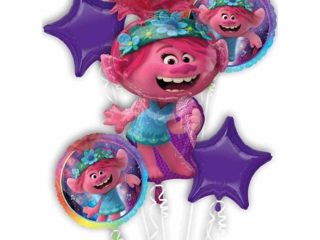 Trolls World Tour Balloon Bouquet 5pcs Supply