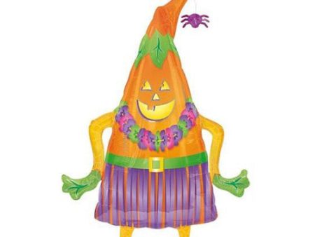 Pumpkin Airwalker Balloon 34in Hot on Sale