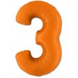 40 inch Number 3 - Orange Balloon For Discount