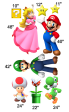 Super Mario Theme Party Cut Out Pack Fashion