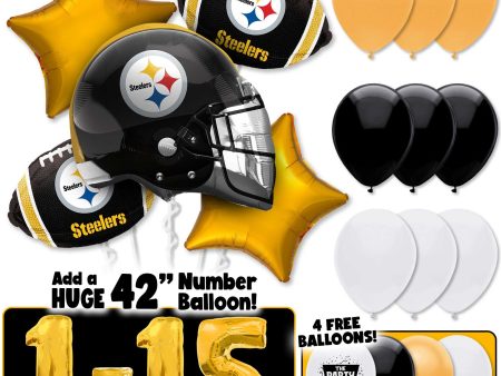 NFL Pittsburgh Steelers Football Party Balloon Kit Supply