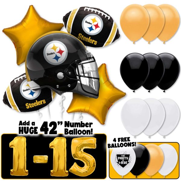 NFL Pittsburgh Steelers Football Party Balloon Kit Supply