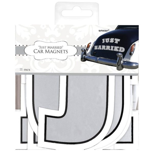 Wedding Car Magnet Decorating Kit, 5in, 11pcs Cheap