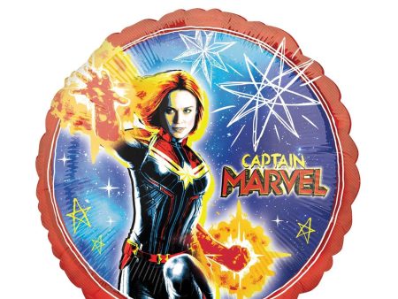 Captain Marvel Foil Balloon 45cm Cheap