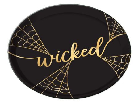 Wicked Hot Stamped Plastic Platter 14in Discount