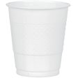 White Plastic Plastic Cups 12oz, 20pcs Hot on Sale