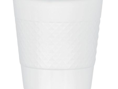 White Plastic Plastic Cups 12oz, 20pcs Hot on Sale