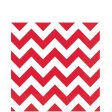 Apple Red Chevron Lunch Tissues 16pcs Online Sale