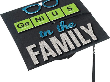 Genius In The Family Grad Cap Decorating Kit 1pc Online Sale