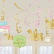 Confetti Fun Foil Swirl Decorations 12pcs For Cheap