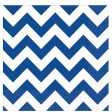 Bright Royal Blue Chevron Lunch Tissues 16pcs Hot on Sale