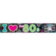 Totally 80 s Foil Banner 25ft Cheap