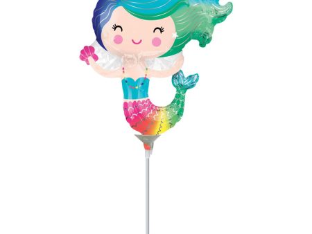 Happy Mermaid Mini Shape Foil Balloon For Discount