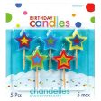 Star Toothpick Birthday Candles 5pcs Online Hot Sale