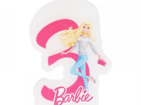 Barbie Sparkle Numeral Candle No. 3 Online