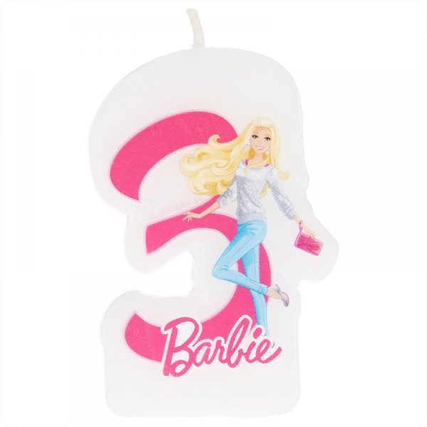 Barbie Sparkle Numeral Candle No. 3 Online