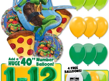 TMNT Teenage Mutant Ninja Turtles Cowabunga Pizza Party Balloon Kit Fashion