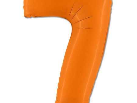 40 inch Number 7 - Orange Balloon Online Hot Sale