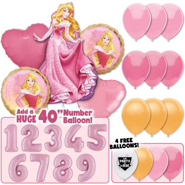 Sleeping Beauty - Aurora s Pink Elegance Party Balloon Kit For Discount