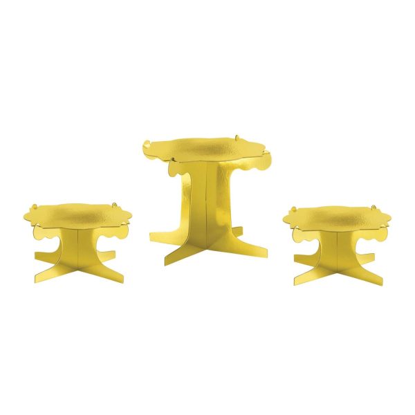 Sweets & Treats Gold Cardboard Display Risers Online now