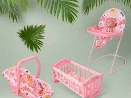 BabyBoo Dolls Nursery Playset - 7 Piece Toy Playset Online Hot Sale