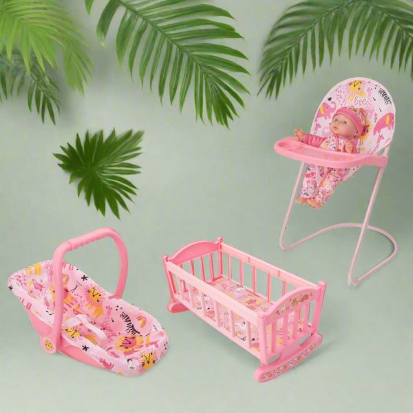 BabyBoo Dolls Nursery Playset - 7 Piece Toy Playset Online Hot Sale