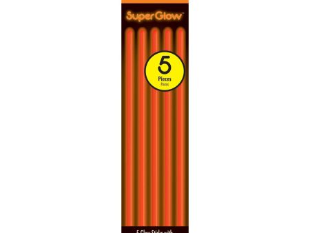 Orange Glow Bracelets 8in, 5pcs Discount