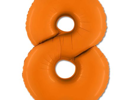 40 inch Number 8 - Orange Balloon Cheap