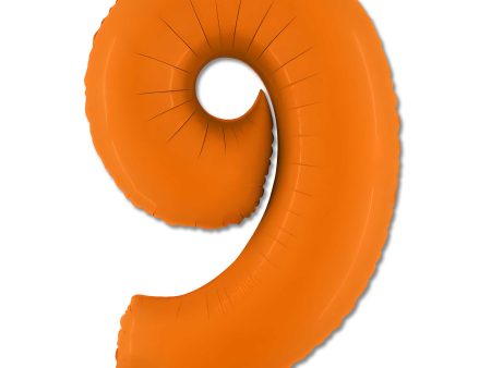 40 inch Number 9 - Orange Balloon Online Sale