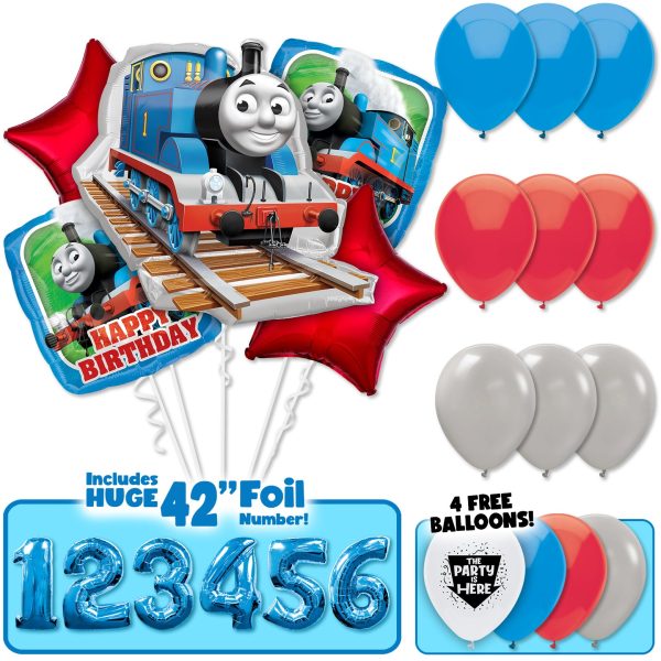 Thomas the Train Deluxe Balloon Bouquet Cheap