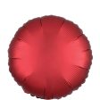 Sangria Satin Luxe Round Foil Balloon 45cm on Sale