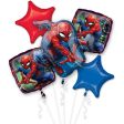 Spider-Man Balloon Bouquet 5pcs Online Sale