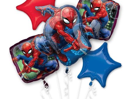 Spider-Man Balloon Bouquet 5pcs Online Sale