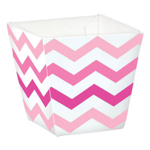 Pink Paper Mini Chevron Snack Treat Cups 36pcs Hot on Sale