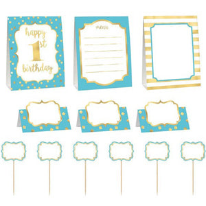 1st Birthday Boy Buffet Decorating Kit Online now