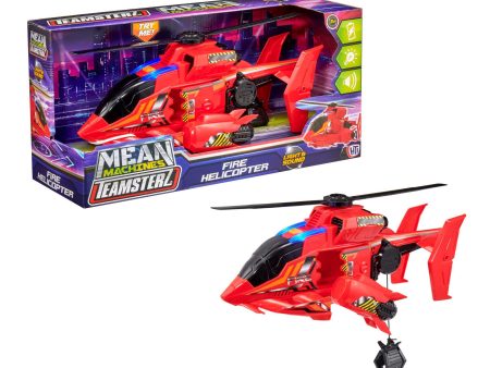 Teamsterz Mean Machine Lights & Sounds Fire Rescue Helicopter Cheap