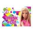 Barbie Sparkle Postcard Thank You Cards 8pcs Online now