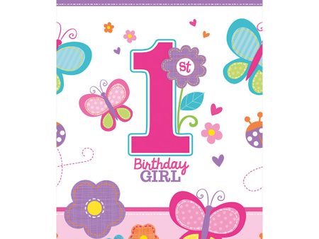 Sweet 1st Birthday Girl Plastic Table Cover Online Sale