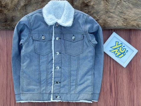 Kids  Sherpa-Lined Denim Jacket: Keep Your Little One Warm and Stylish Supply