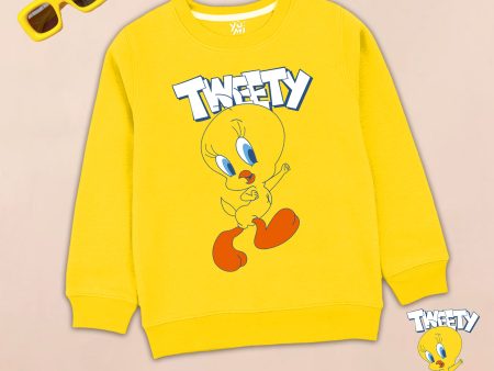 Tweety s Sunshine: Girls  Yellow Sweatshirt Discount