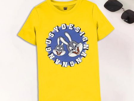 Yellow Bunny T-Shirt - For Summers For Sale