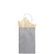 Silver Foil Solid Kraft Bag - Small Hot on Sale