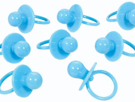 Baby Shower Large Blue Pacifier Favors 8pcs on Sale