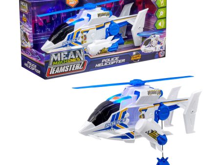 Teamsterz Mean Machine Lights & Sounds Police Rescue Helicopter Cheap