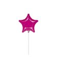 Metallic Fuchsia Star Foil Balloon 4in Online