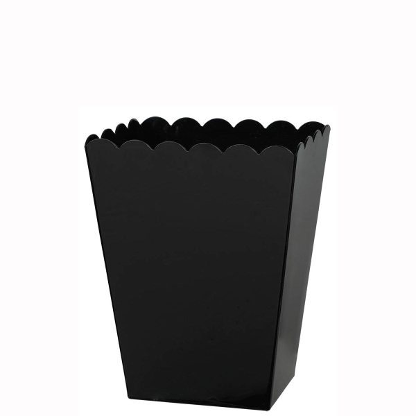 Black Medium Plastic Scalloped Containers Sale