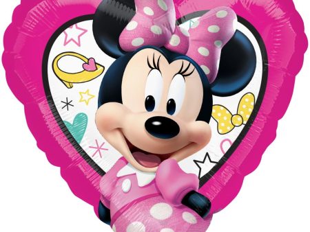 Minnie Happy Helpers Heart Foil Balloon 45cm Fashion