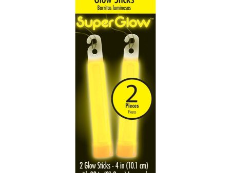 Yellow Glow Sticks 4in, 2pcs Online Sale