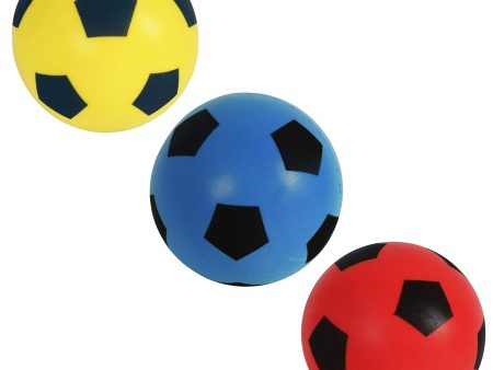 Foam Footballs | Pack of 3 | Blue, Yellow, Red For Cheap